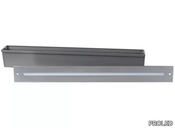 REC LINE L RGB - LED wall-mounted RGB powder coated aluminium steplight _ PROLED