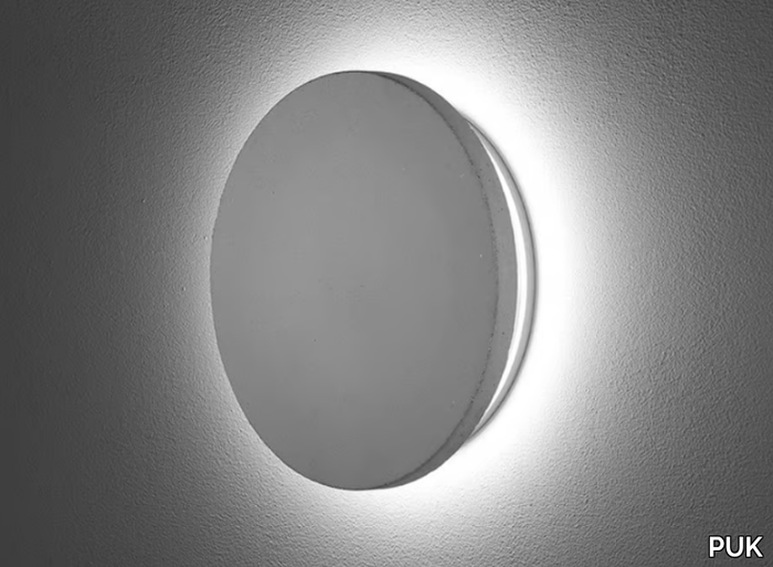 ECLIPSE CONCRETE - LED cement outdoor wall lamp _ PUK