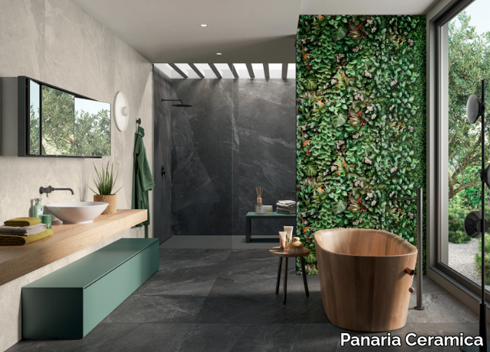 ZERO.3 STONE TRACE - ABYSS - Porcelain stoneware wall/floor tiles with stone effect _ Panaria Ceramica