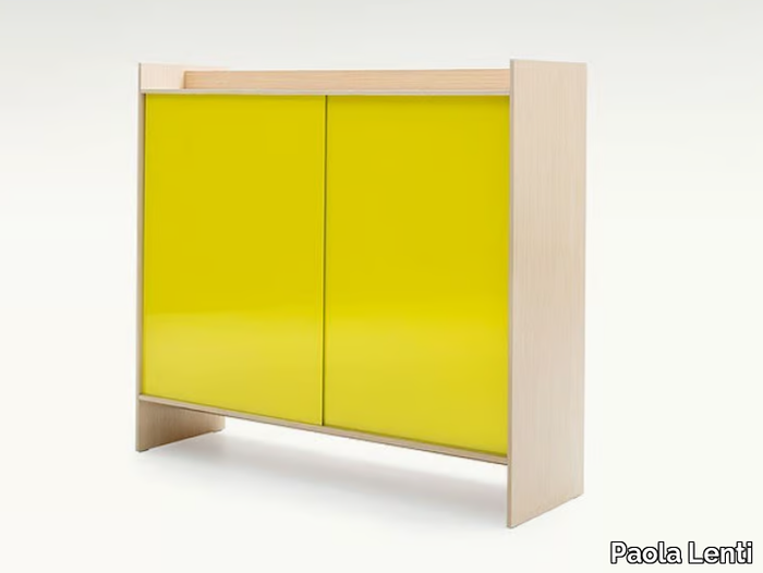 EUCLIDE - Highboard with sliding doors _ Paola Lenti