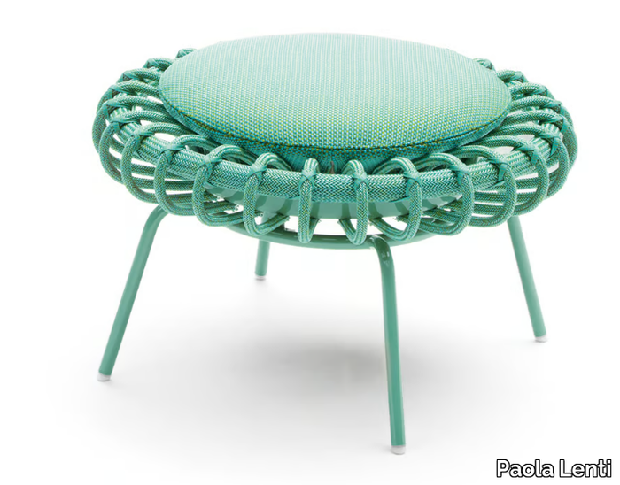 GIUNCO - Synthetic fibre garden pouf _ Paola Lenti