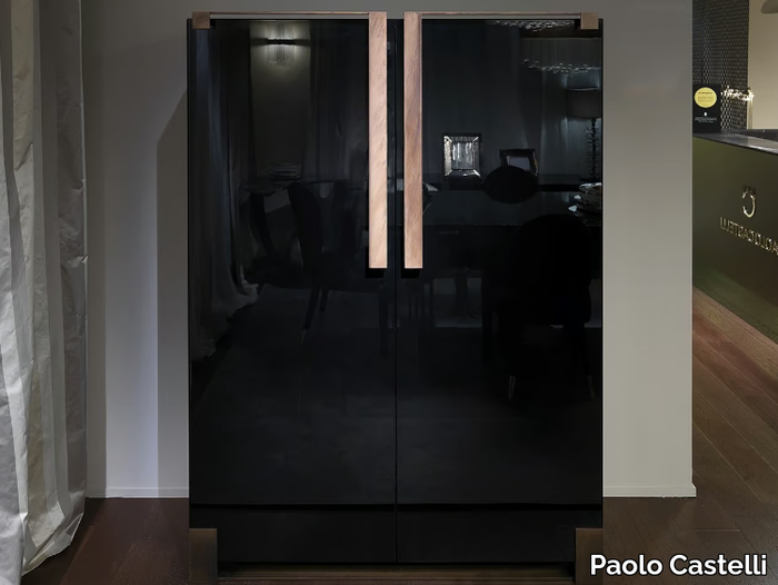 BLACK AND GOLD - MDF highboard with integrated lighting _ Paolo Castelli