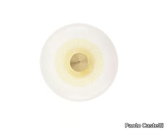 GOLDEN DISC - LED Murano glass wall light _ Paolo Castelli