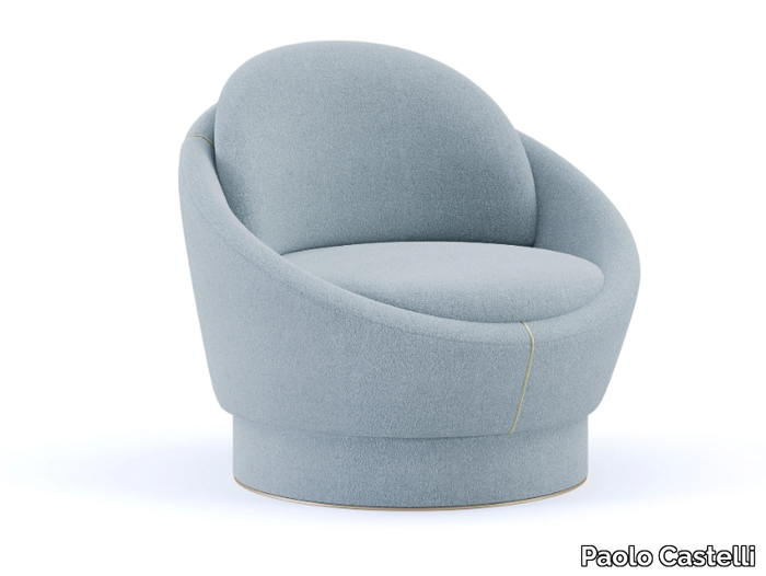 LUNA SWING - Swivel wool easy chair _ Paolo Castelli