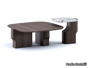 KENYA - Wood and marble coffee table _ Paolo Castelli