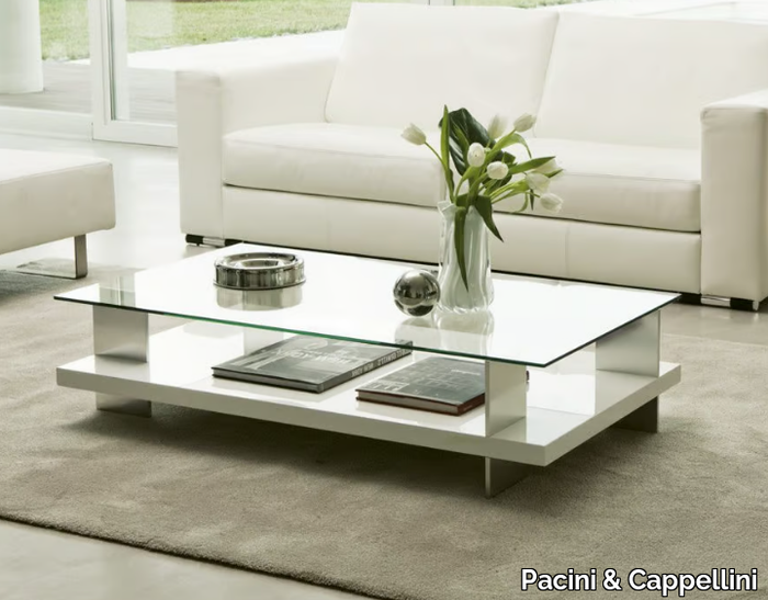 CORALLO - Low coffee table with storage space _ Pacini & Cappellini