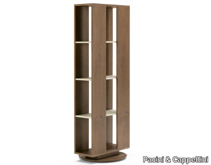 TROLLEY - Swivel wooden bookcase _ Pacini & Cappellini