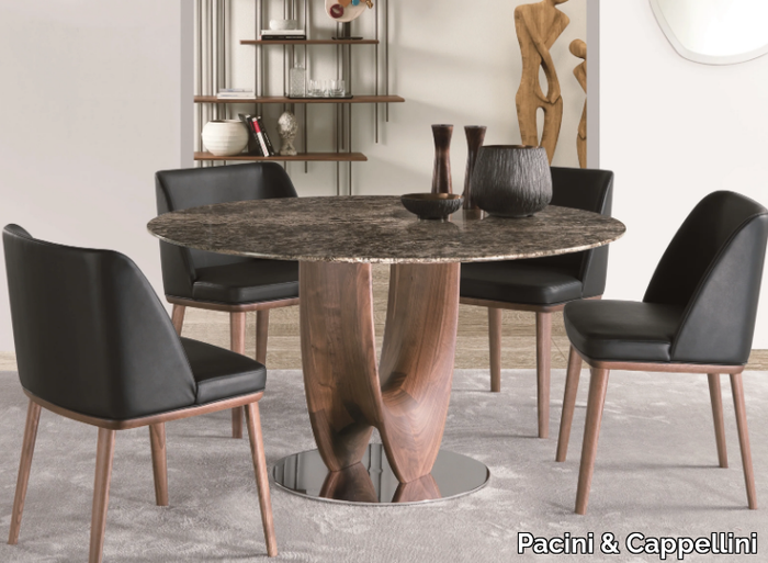 AXIS - Round marble table _ Pacini & Cappellini