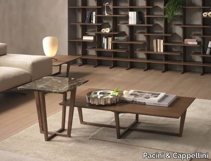 CITY - Rectangular wooden coffee table _ Pacini & Cappellini