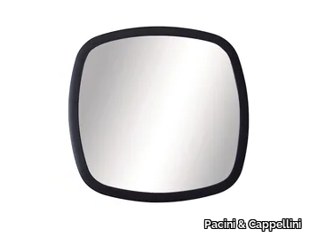 MIRAGE - Square wall-mounted framed mirror _ Pacini & Cappellini