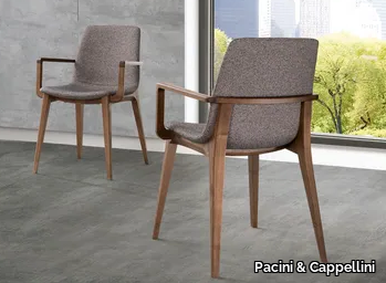 ELLEN - Upholstered chair with armrests _ Pacini & Cappellini