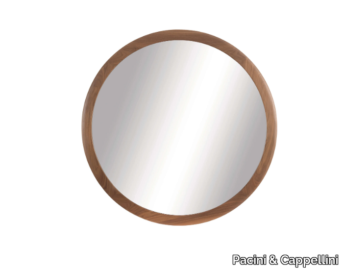 MIRAGE - Round wall-mounted framed mirror _ Pacini & Cappellini