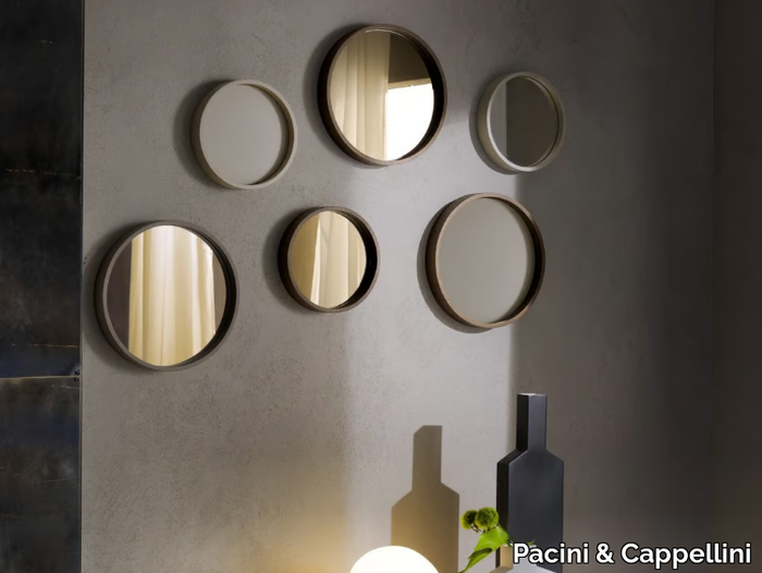 OBLO' - Round framed mirror _ Pacini & Cappellini