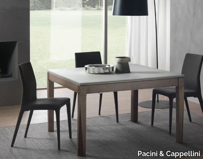 PLURIMO - Extending square table _ Pacini & Cappellini