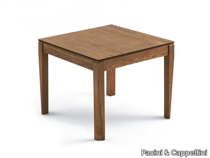 PLURIMO - Extending square living room table _ Pacini & Cappellini