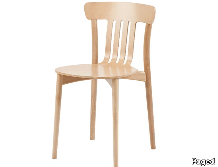 CORTE A-4311 - Stackable wooden chair _ Paged