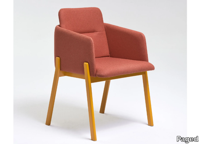 NOTE - Upholstered chair with armrests _ Paged