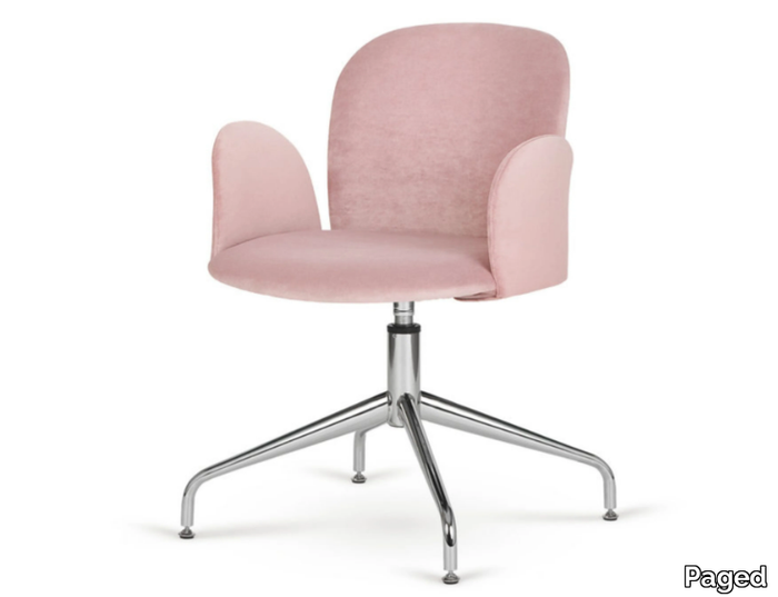 APRIL 4 - Swivel fabric chair with armrests _ Paged