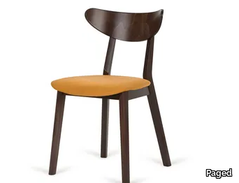 A-LOF-4230 - Wooden chair with integrated cushion _ Paged