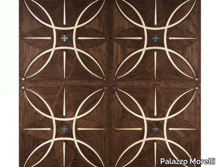 VIRTUALE - Maple and brushed steel wall/floor tiles _ Palazzo Morelli