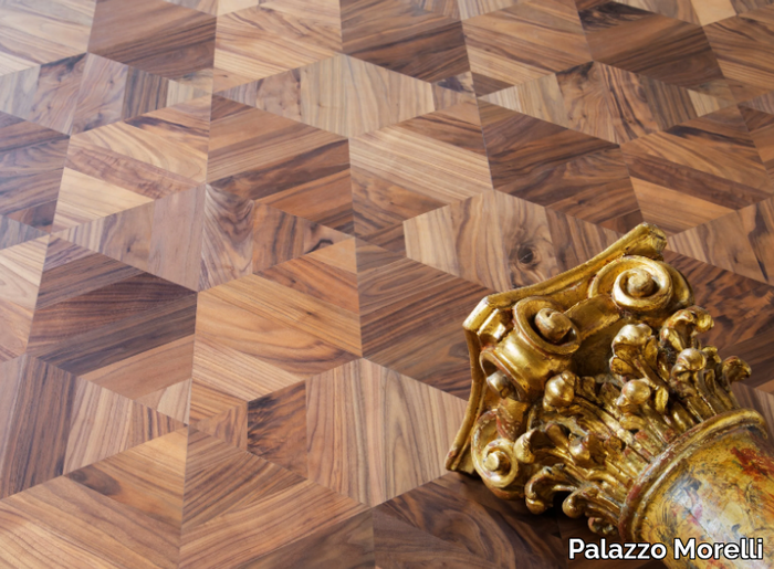 GEOMETRIE VARIABILI - Walnut wall/floor tiles _ Palazzo Morelli