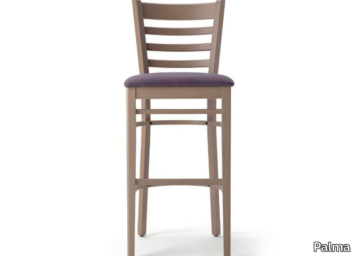 AMERICA 491A.i2 - High beech stool with integrated cushion _ Palma