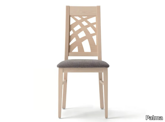 CARMEN 490D.i2 - Beech chair with integrated cushion _ Palma