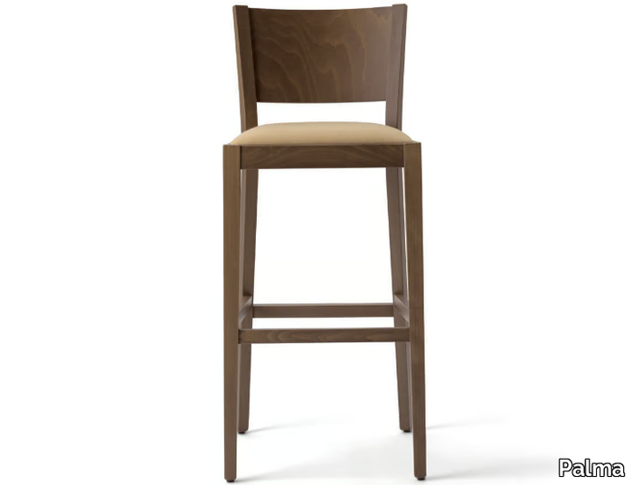 SOKO 472D.i1 - High beech stool with integrated cushion _ Palma