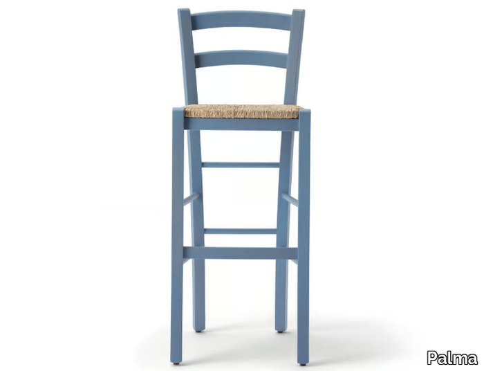 VENEZIA 42AA.pv - High straw stool with back _ Palma