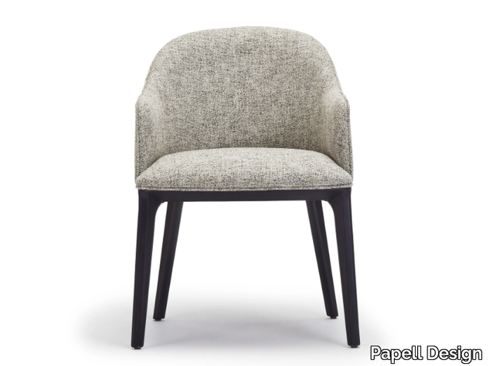 JOY - Fabric chair with armrests _ Papell Design