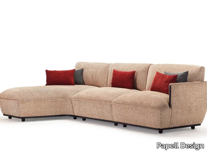 KATALANA - Fabric sofa with chaise longue _ Papell Design