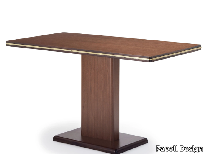 RONDE - Rectangular wooden table _ Papell Design