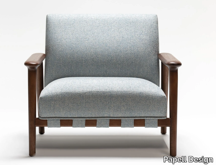 URIAH - Fabric armchair with armrests _ Papell Design