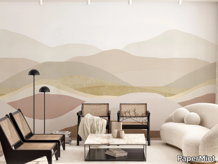 LES COLLINES - Panoramic wallpaper _ PaperMint