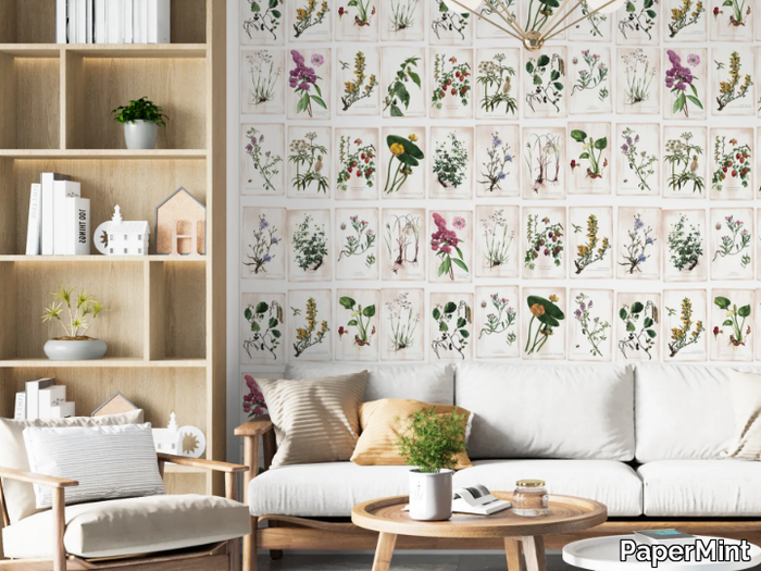 FLEURS SAUVAGES - Panoramic wallpaper _ PaperMint