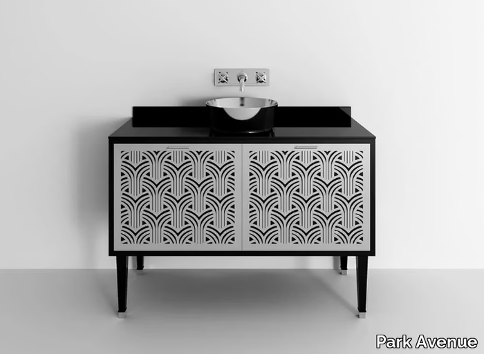 CORA 2A - Single wooden vanity unit with drawers _ Park Avenue