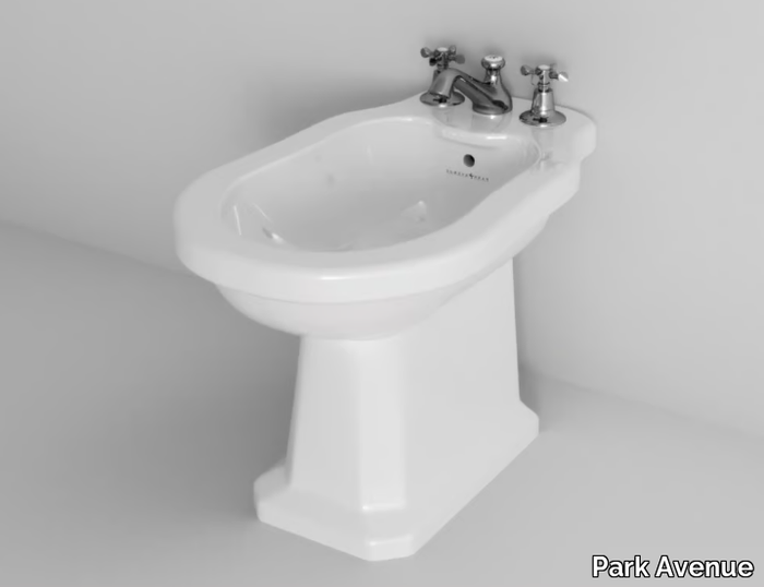 BRYANT - Floor mounted ceramic bidet with overflow _ Park Avenue