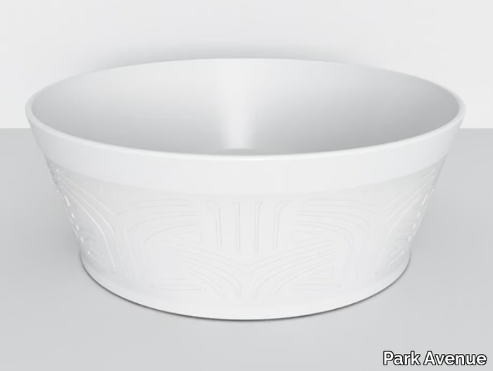 ALL ROUND - Countertop round ceramic washbasin _ Park Avenue