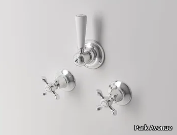 HOPKINS - 3 hole shower tap with diverter with individual rosettes _ Park Avenue