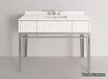 MARILYN - Wood and glass console sink with drawers _ Park Avenue