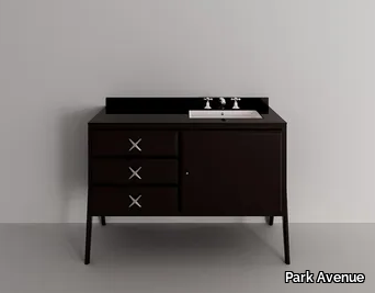 SOPHIA 2S - Single vanity unit with doors with integrated washbasin _ Park Avenue