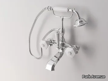 BIANCA - 2 hole floor standing bathtub tap with hand shower _ Park Avenue