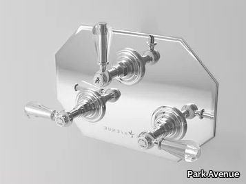 BEATRICE - 3 hole shower tap with diverter with plate _ Park Avenue