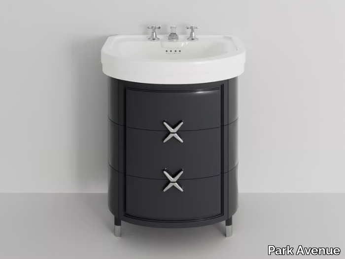 JODIE - Floor-standing wooden vanity unit with integrated washbasin _ Park Avenue