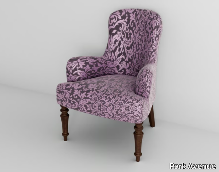 LADY - Fabric easy chair with armrests _ Park Avenue