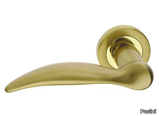 CALYPSO FASHION - Brass door handle on rose _ Pasini