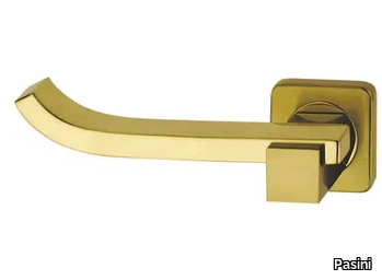 PLUS UP FASHION - Brass door handle on rose _ Pasini