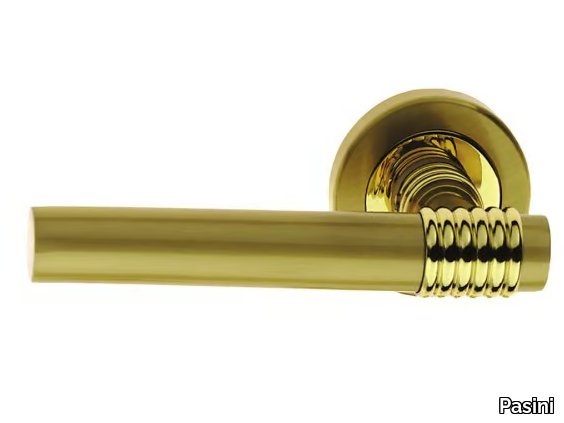 MISTRAL FASHION - Brass door handle on rose _ Pasini