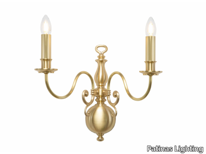 ROTTERDAM WALL LIGHT BIG - Brass wall lamp _ Patinas Lighting