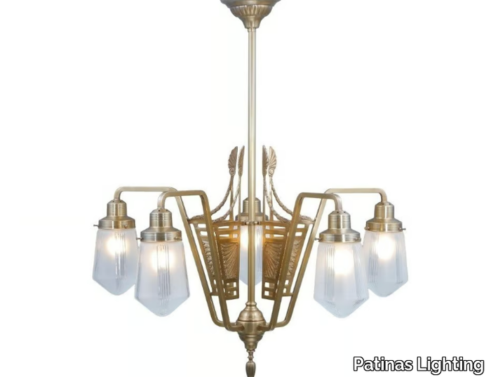 BARCELONA 5 - Handmade brass chandelier _ Patinas Lighting